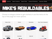 Tablet Screenshot of mikesrebuildables.com